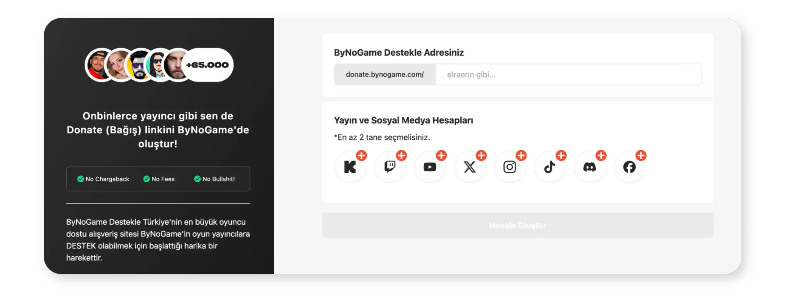Fast signup process illustration