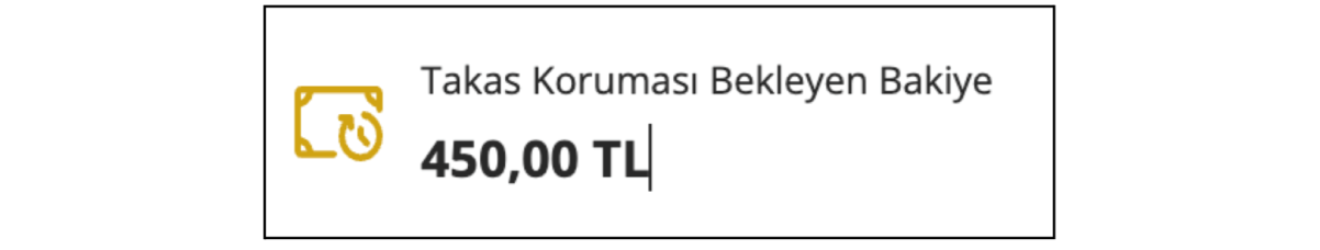 bekleyen bakiye