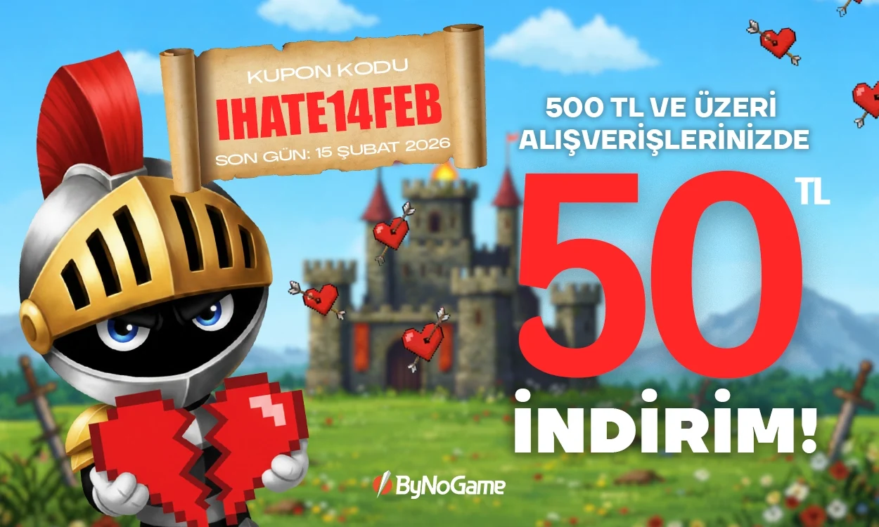 14 Şubat’ta Kalp de Oyun da Sende, İndirim ByNoGame’de!