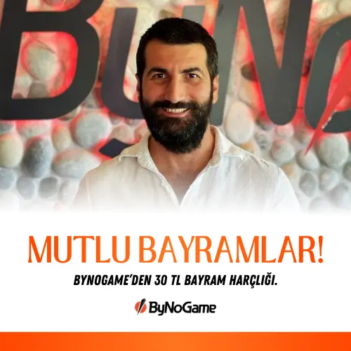 ByNoGame’den 30 TL bayram harçlığı ve mutlu bayramlar ❤️
