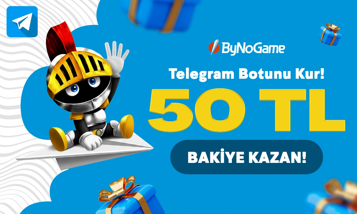 ByNoGame Telegram Botu’nu Kur, 50 TL bakiyeyi Kap!