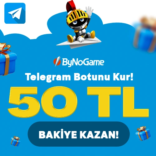 ByNoGame Telegram Botu’nu Kur, 50 TL bakiyeyi Kap!