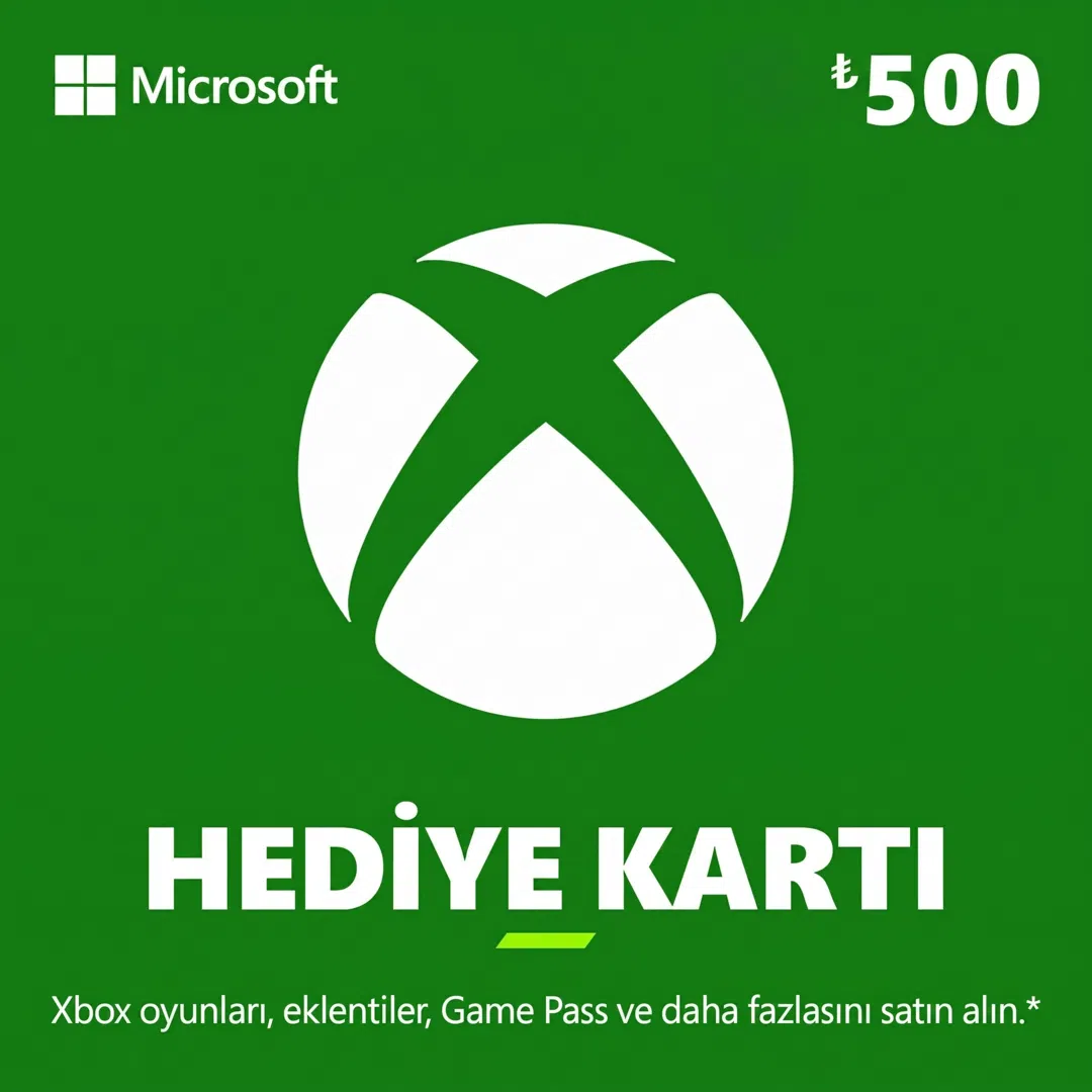 Xbox Hediye Kartı 500 TL