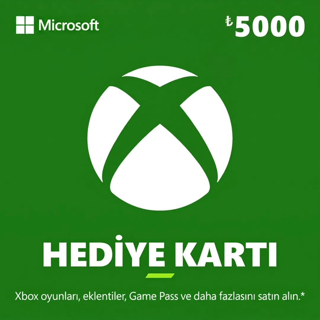 Xbox Hediye Kartı 5000 TL
