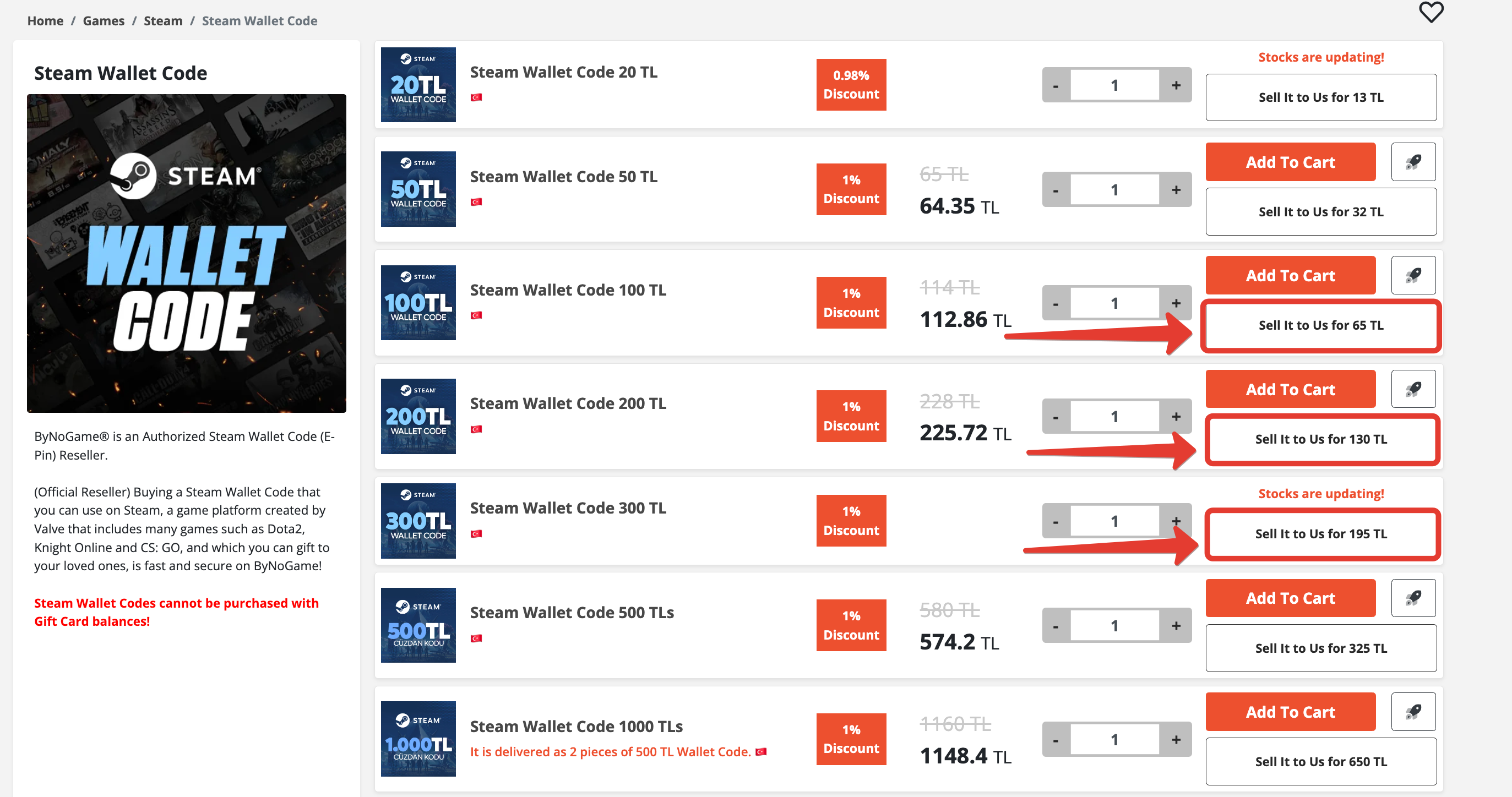 Can I make payments with steam wallet code?