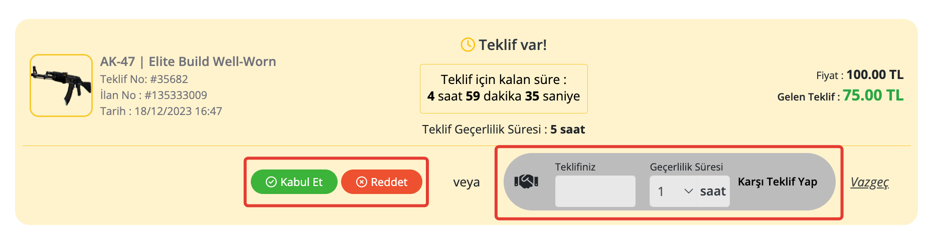 teklif
