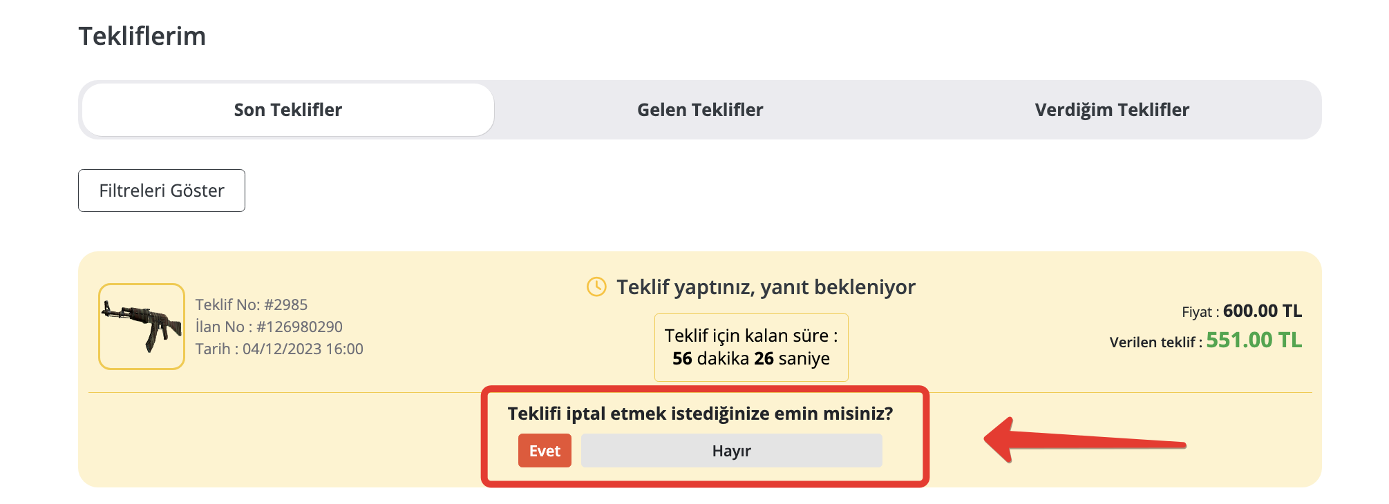 teklif