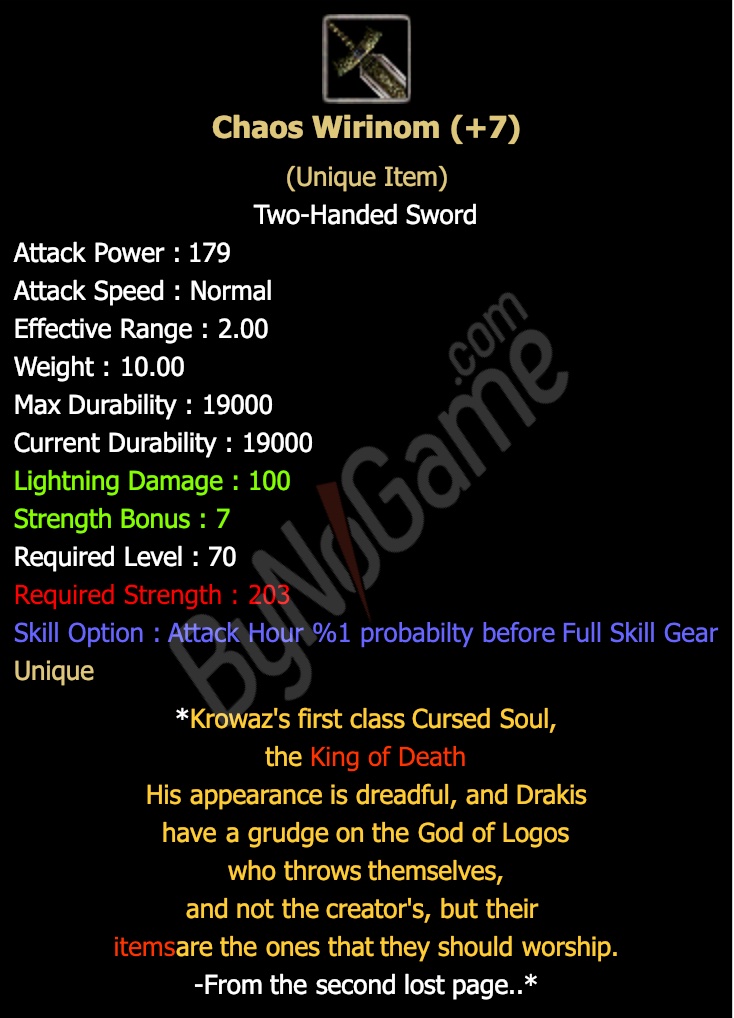 +7 Chaos Wirinom