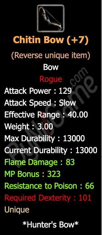 Rev. +7 Chitin Bow