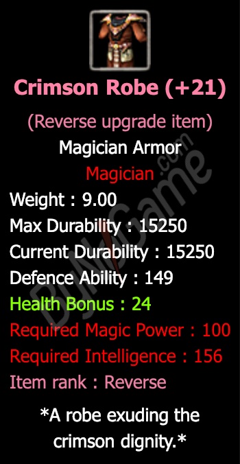 Rev. +21 Crimson Robe