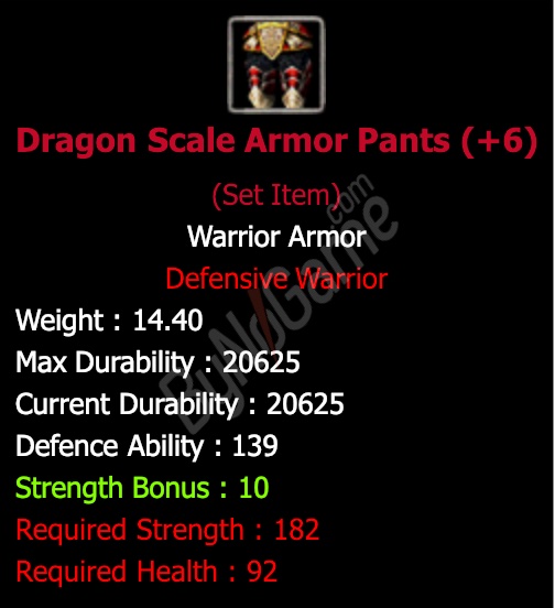 +6 Dragon Scale Armor Pants