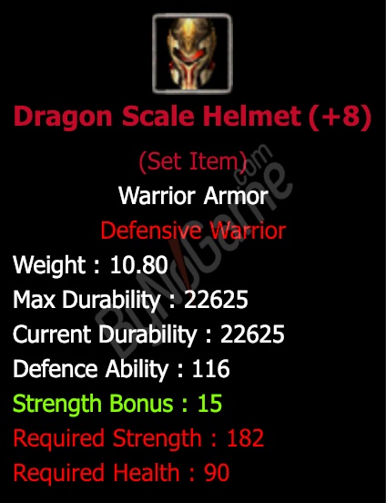 +8 Dragon Scale Helmet ANINDA TESLİM
