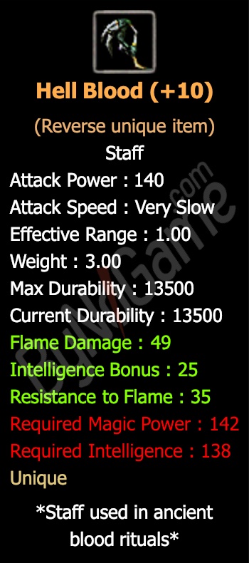 Rev. +10 Hell Blood