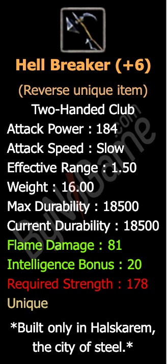 Rev. +6 Hell Breaker