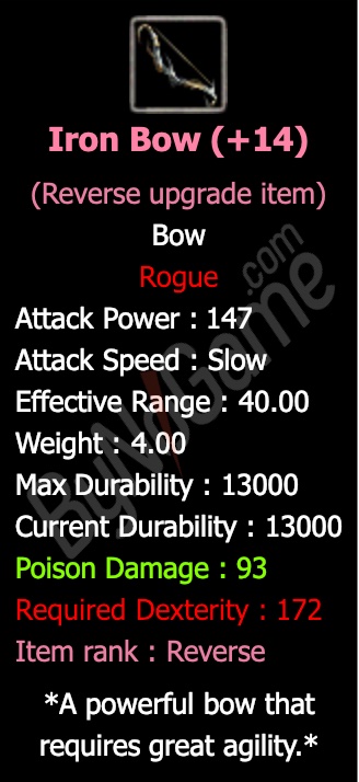 Rev. +14 Iron Bow Sw de tek ELİT İTEMM