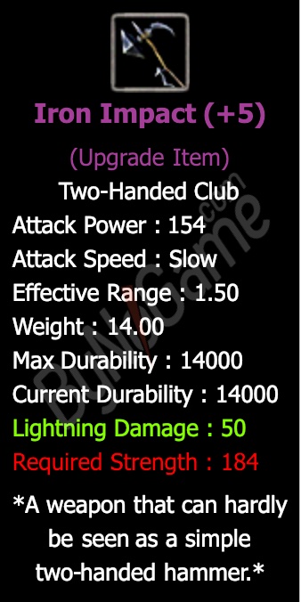+5 Iron Impact
