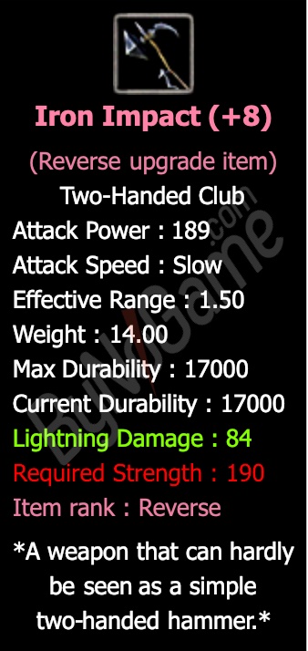 Rev. +8 Iron Impact Satılır