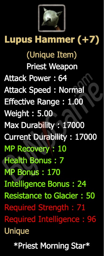 +7 Lupus Hammer