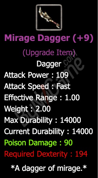 +9 Mirage Dagger ANINDA TESLİMMM....