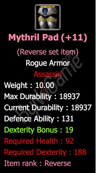 Rev. +11 Mythril Pad Satılır