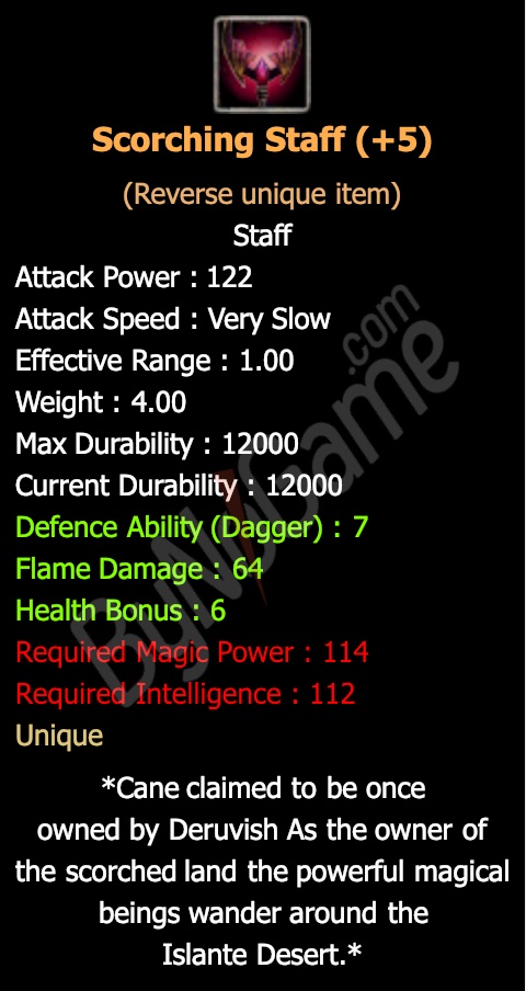 Rev. +5 Scorching Staff