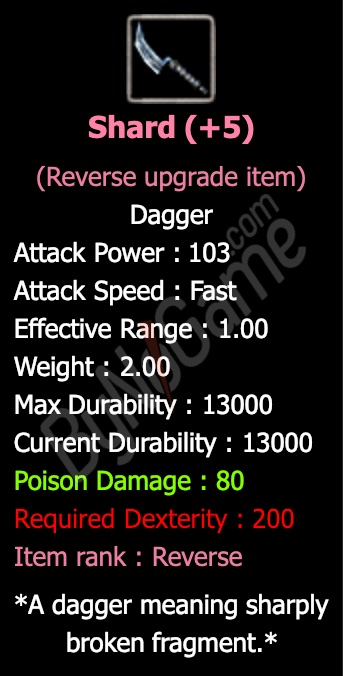 Rev. +5 Shard