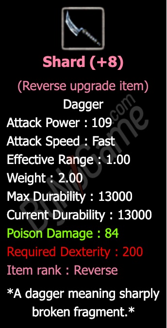 Rev. +8 Shard