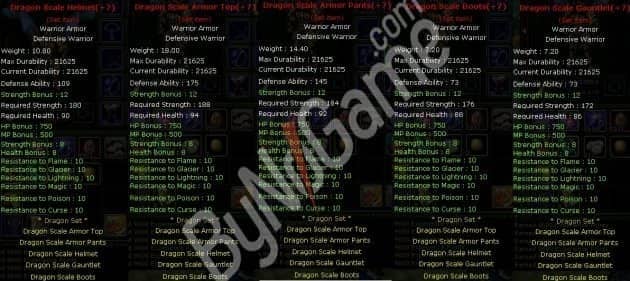 Dragon scale set+7 no rev anında teslimat