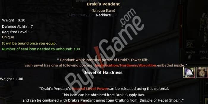 Draki Pendant of Philosopher B.S.D 12Anti