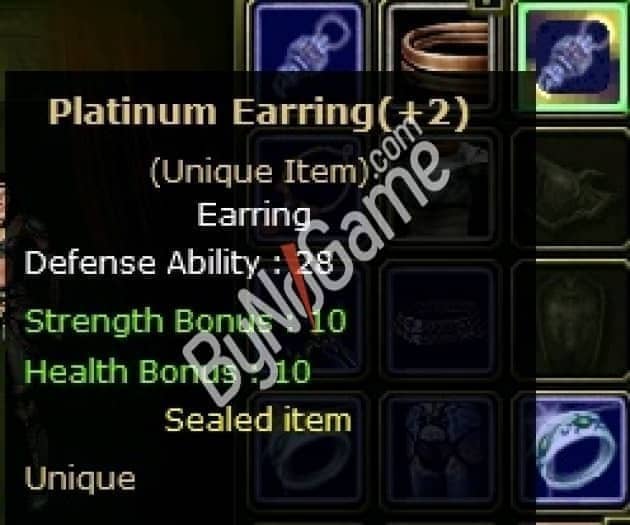 (+2) Platinium Earring