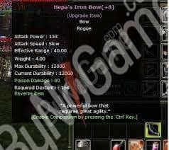 (+8) HEPA’S İRON BOW Reverse edilmedi