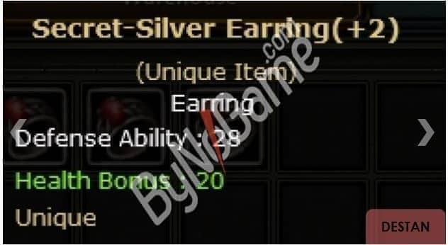 +2 SECRET SİLVER EARRİNG 7/24 TESLİM