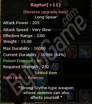 +9 raptor ( Reb 11)