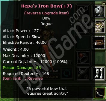 Hepa Reb +7 İronbow (137 AP)