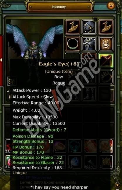 +8 Eagle’s Eye