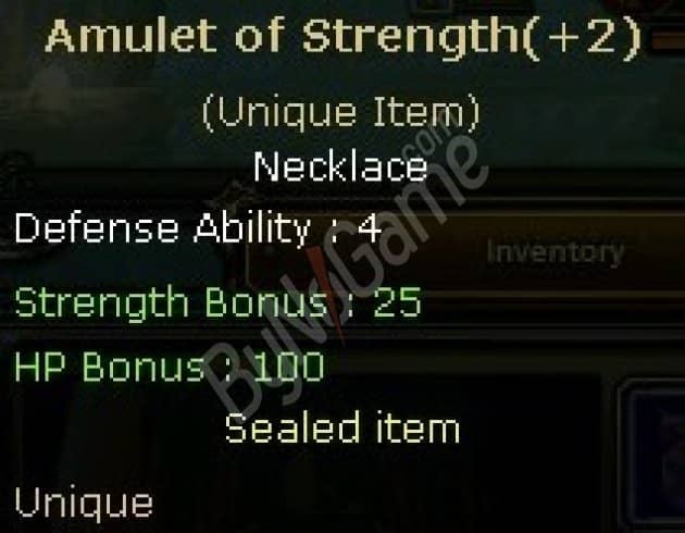 Amulet Of Strenght +2