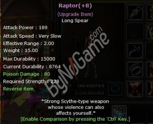 Expcaptional Raptor +8