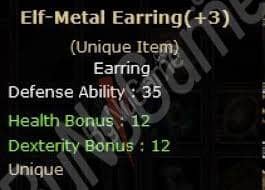 +3 ELF METAL EARRİNG (7/24 HIZLI TESLİMAT