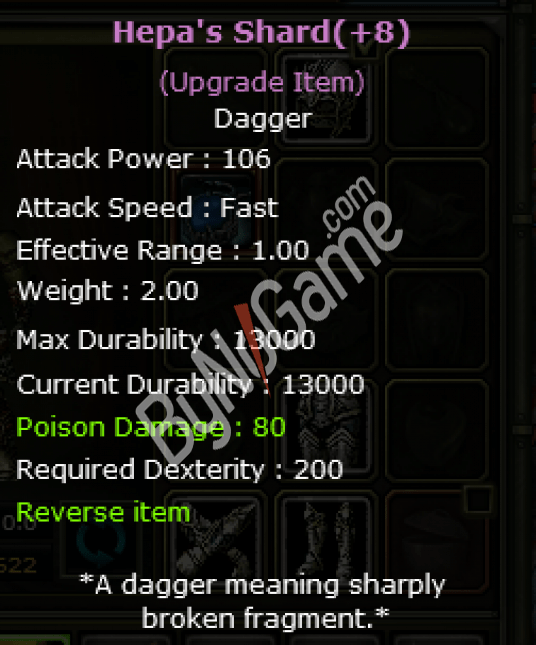 Hepa’s Shard +8