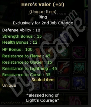 Heros valor +2