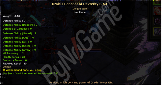 DEX DRAKİ B:A:C