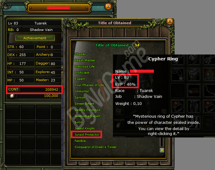 100 DEF / 208k NP / 83 %46 / KARUS ROGUE