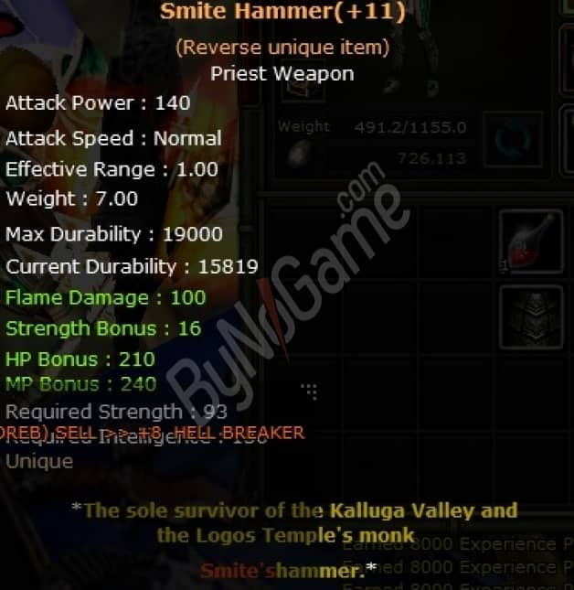 Elit Int Bp Smite Hammer Reb +11