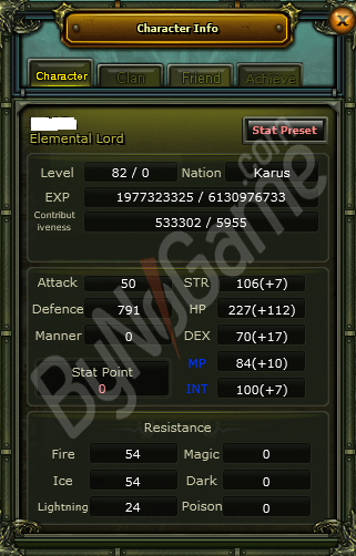 82%33 karus mage 533k np