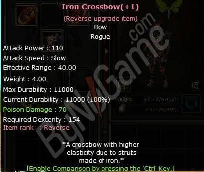 Rev. +1 Iron Crossbow