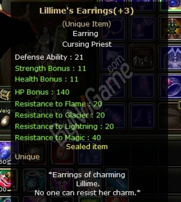 +3 Lillime’s Earring