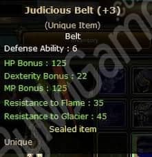 judious BELT +3 judi +3