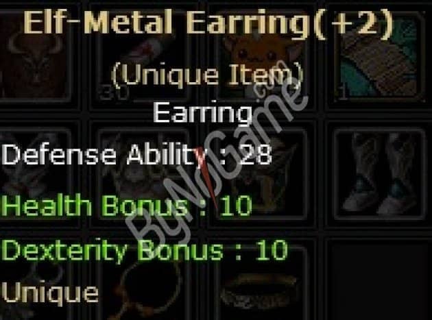 +2 Elf-Metal Earring