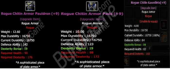 Rogue Chitin +9 - 3x