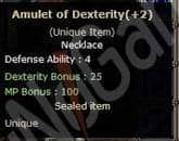 AMULET OF DEX (AOD) +2